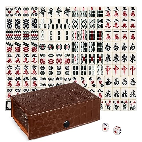 Milisten 1 Satz Mini Mahjong Spiel Set Tragbares Mahjong für Reisen Partys mit Aufbewahrungsbox Perfektes und Gesellige Zusammenkünfte Milisten 1 Satz Mini Mahjong Spiel Set Tragbares Mahjong für Reisen Partys mit Aufbewahrungsbox Perfektes und Gesellige Zusammenkünfte von Milisten