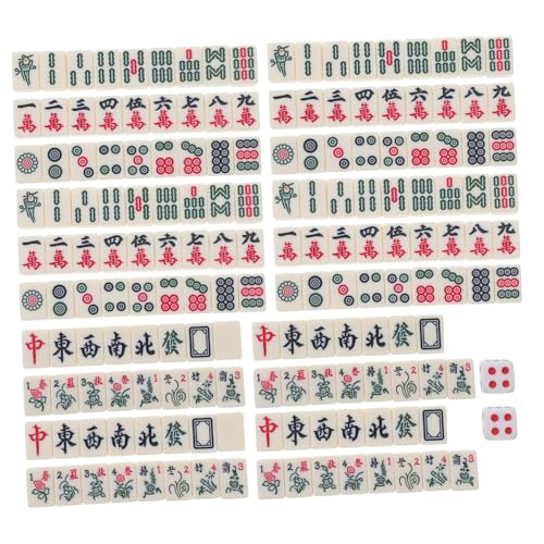 Milisten 1 Satz Mini Mahjong Tragbares Chinesisches Mahjong für Reisen Camping und Partys aus Langlebigen Spielsteinen für Familienunterhaltung und Freizeitaktivitäten Milisten 1 Satz Mini Mahjong Tragbares Chinesisches Mahjong für Reisen Camping und Partys aus Langlebigen Spielsteinen für Familienunterhaltung und Freizeitaktivitäten von Milisten