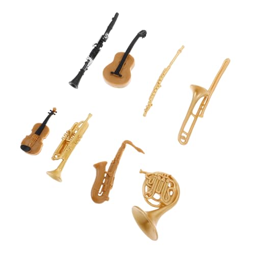 Milisten 1 Satz Mini Musikinstrumente Set Holzblasinstrumente für Süße Mini Dekoration Enthält Saxophon Trompete und Gitarre für Sammler und Musikliebhaber Milisten 1 Satz Mini Musikinstrumente Set Holzblasinstrumente für Süße Mini Dekoration Enthält Saxophon Trompete und Gitarre für Sammler und Musikliebhaber von Milisten