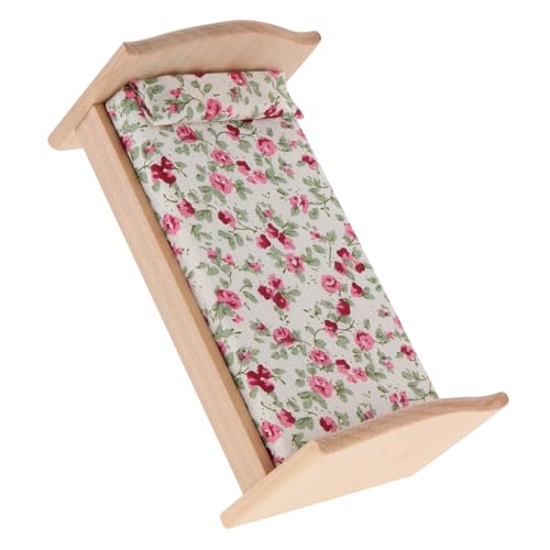 Milisten 1 Satz Mini Puppenbett Möbel aus Niedliches DIY Zubehör für Puppenhaus Dekoration Langlebig und Sicher für Rollenspiele und Kreative Gestaltung Milisten 1 Satz Mini Puppenbett Möbel aus Niedliches DIY Zubehör für Puppenhaus Dekoration Langlebig und Sicher für Rollenspiele und Kreative Gestaltung von Milisten