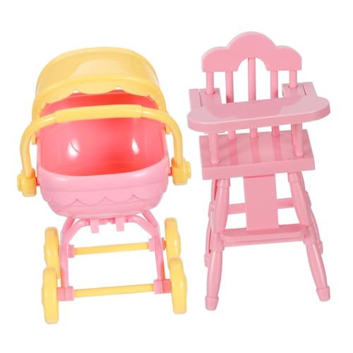 Milisten 1 Satz Mini -Spielzeugwagen Kinderwagen Puppenmöbel Kinderwagen für kleine Puppen Kinderwagen Ultra -kompakter Kinderwagen Puppenhochstuhl Abs Milisten 1 Satz Mini -Spielzeugwagen Kinderwagen Puppenmöbel Kinderwagen für kleine Puppen Kinderwagen Ultra -kompakter Kinderwagen Puppenhochstuhl Abs von Milisten