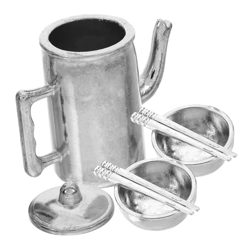 Milisten 1 Satz Mini -Tabellengeschirr Ornamente mini wasserkocher besteck Geschirrset puppenhaus Mini -Schüssel Mini- -Geschirrzubehör Mini-Essstäbchen Eisen Silver Milisten 1 Satz Mini -Tabellengeschirr Ornamente mini wasserkocher besteck Geschirrset puppenhaus Mini -Schüssel Mini- -Geschirrzubehör Mini-Essstäbchen Eisen Silver von Milisten