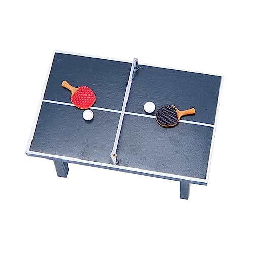 Milisten 1 Satz Mini Tischtennis Modell Kreatives für Puppenhaus Dekoration Maßstabsgetreu aus Gefertigt Zubehör für Sportausstellungen und Fotorequisiten Milisten 1 Satz Mini Tischtennis Modell Kreatives für Puppenhaus Dekoration Maßstabsgetreu aus Gefertigt Zubehör für Sportausstellungen und Fotorequisiten von Milisten