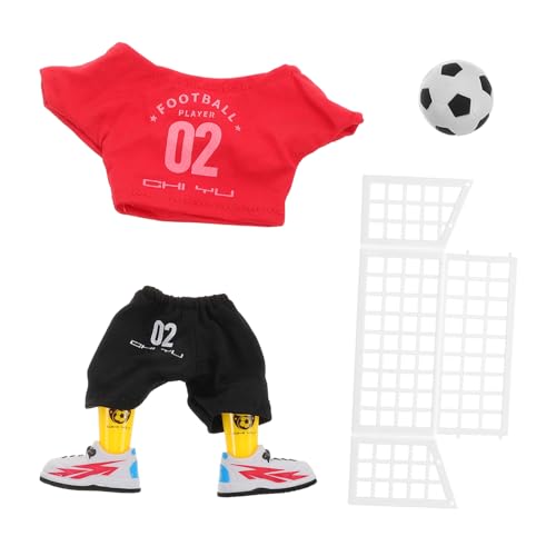 Milisten 1 Satz Mini-fingerfußball Desktop-fußballspielzeug Desktop-sportspielzeug Fingerfußballspiel Mini Kid Educational Foosball Finger Fußball Tischfußballspiel Pu Rot von Milisten