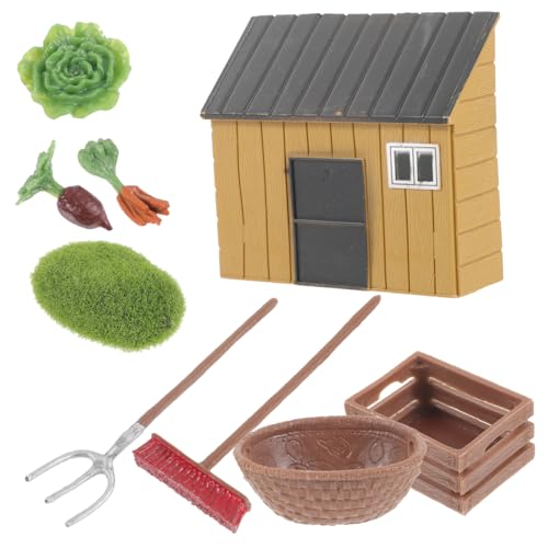 Milisten Miniatur Bauernhof Modell Satz Kleiner Spielzeughaus Zubehör Dekoration für Kleiner Garten und Puppenhaus Kunststoff Bauernhof Requisiten für Kinder Milisten Miniatur Bauernhof Modell Satz Kleiner Spielzeughaus Zubehör Dekoration für Kleiner Garten und Puppenhaus Kunststoff Bauernhof Requisiten für Kinder von Milisten