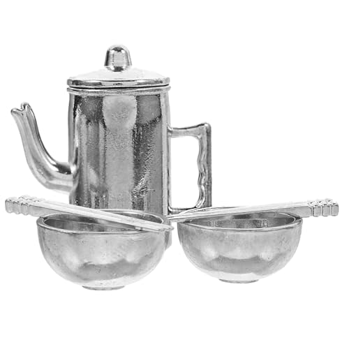 Milisten 1 Satz Miniatur-puppenhausgeschirr Besteck Mini Wasserkocher Geschirrset Puppenhaus-wasserkocher-Modell Home Mini Geschirr Dekoration Mini-hausgeschirr Silver Eisen Milisten 1 Satz Miniatur-puppenhausgeschirr Besteck Mini Wasserkocher Geschirrset Puppenhaus-wasserkocher-Modell Home Mini Geschirr Dekoration Mini-hausgeschirr Silver Eisen von Milisten