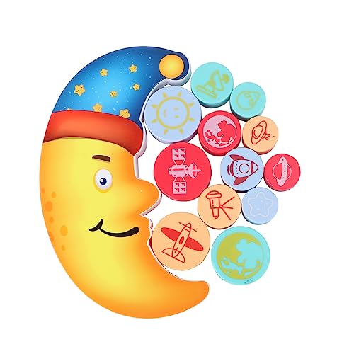 Milisten 1 Satz Mond-Balance-Block Stapelblöcke Balance-Spiele-spielset Holzbausteine Abs Milisten 1 Satz Mond-Balance-Block Stapelblöcke Balance-Spiele-spielset Holzbausteine Abs von Milisten