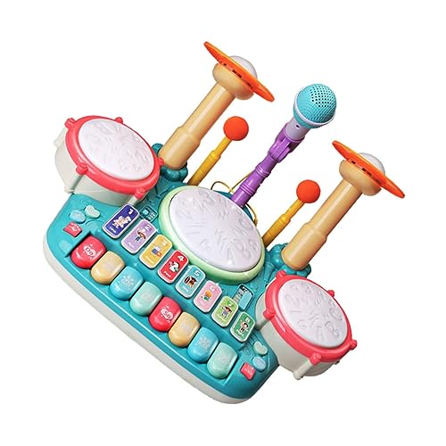 Milisten 1 Satz Musikinstrument Set für Multifunktionales Schlagzeug und Klavier für Jungen und Jahre Sicheres und Lehrreiches für Frühkindliche Musikförderung von Milisten