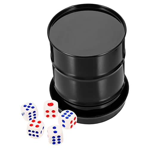 Milisten 1 Satz Ölfass-Siebbecher Würfelbecher mit Deckel Würfelhalter Zubehör für Würfelspiele Party -Requisiten Würfelbehälter Die Und Würfelspielbecher Brettspiele Würfel Plastik Schwarz Milisten 1 Satz Ölfass-Siebbecher Würfelbecher mit Deckel Würfelhalter Zubehör für Würfelspiele Party -Requisiten Würfelbehälter Die Und Würfelspielbecher Brettspiele Würfel Plastik Schwarz von Milisten