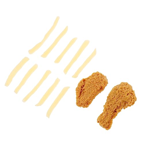 Milisten 1 Satz PVC Simulation Food Model Hähnchenkeulen Hühnerflügel Pommes Frites Deko für Fotografie Rollenspiel Marktpräsentation Pommes Hähnchenbein Hühnerflügel Milisten 1 Satz PVC Simulation Food Model Hähnchenkeulen Hühnerflügel Pommes Frites Deko für Fotografie Rollenspiel Marktpräsentation Pommes Hähnchenbein Hühnerflügel von Milisten