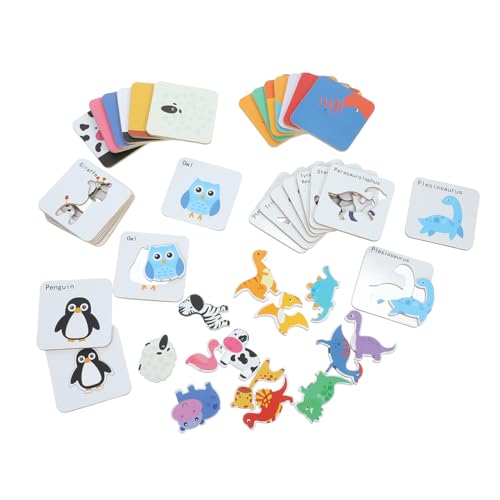 Milisten 1 Satz Passende Rätsel Tiere rätseln Rätsel für Kinderpuzzle Bildungsrätsel -Puzzle- pädagogisches Kleinkindspielzeug -Rätsel Papier von Milisten
