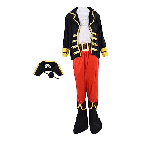 Milisten 1 Satz Piratenkostüm für Xl mit Authentischem Hut für Halloween Karneval und Piratenpartys Verkleidung für Kleine und Rollenspiele Milisten 1 Satz Piratenkostüm für Xl mit Authentischem Hut für Halloween Karneval und Piratenpartys Verkleidung für Kleine und Rollenspiele von Milisten