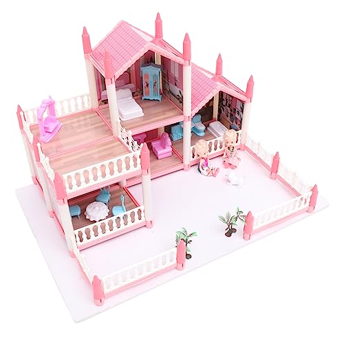 Milisten 1 Satz Prinzessin Castle Kinderspielzeug Plastikvilla- simuliertes Villenspielzeug DIY-Miniaturhaus-Bausätze zusammenbauen Mini- -Bausatz Rosa Milisten 1 Satz Prinzessin Castle Kinderspielzeug Plastikvilla- simuliertes Villenspielzeug DIY-Miniaturhaus-Bausätze zusammenbauen Mini- -Bausatz Rosa von Milisten