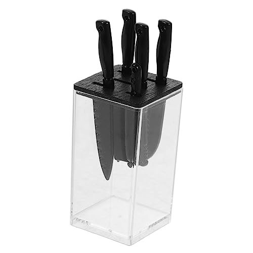 Milisten 1 Satz Puppenhaus transparentes Messer Küchenutensilien für kleine Häuser Miniatur-Küchenutensilien-Modell Mini-Dinge Miniatur-Kochgerät Mini-Küchenzubehör Plastik Schwarz Milisten 1 Satz Puppenhaus transparentes Messer Küchenutensilien für kleine Häuser Miniatur-Küchenutensilien-Modell Mini-Dinge Miniatur-Kochgerät Mini-Küchenzubehör Plastik Schwarz von Milisten