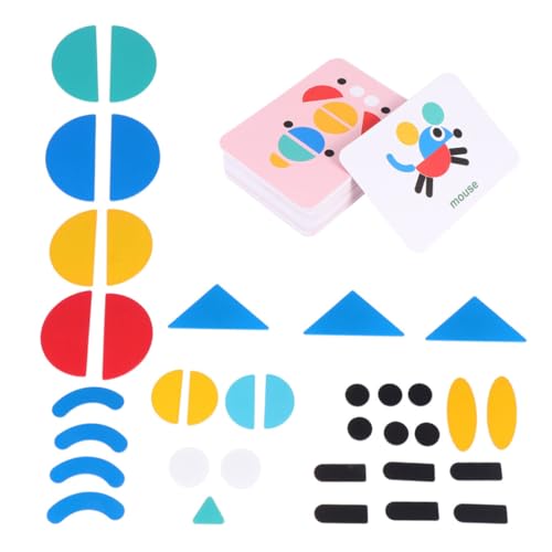 Milisten 1 Satz Puzzle- Aus Holz Puzzlematte Kinderfrühes Lernspielzeug Tangram-Puzzle- Pädagogisches Bunt Milisten 1 Satz Puzzle- Aus Holz Puzzlematte Kinderfrühes Lernspielzeug Tangram-Puzzle- Pädagogisches Bunt von Milisten