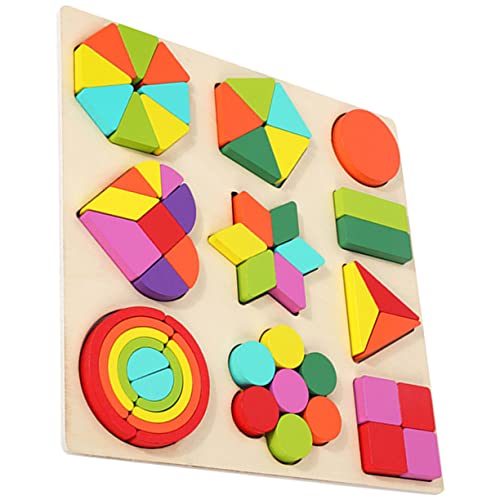 Milisten 1 Satz Puzzle Bausteinspielzeug Lehrspielzeug sortieren Bauen Vorschulblöcke geometrische Form passende spielzeuge Baustein für Kleinkinder hölzern Milisten 1 Satz Puzzle Bausteinspielzeug Lehrspielzeug sortieren Bauen Vorschulblöcke geometrische Form passende spielzeuge Baustein für Kleinkinder hölzern von Milisten