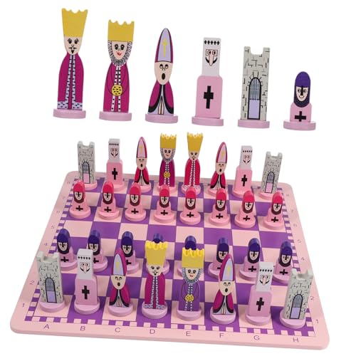 Milisten 1 Satz Puzzle -Schachspielzeug Erwachsene Schachbrett Kinderspielzeug pädagogisches Schachspielzeug Kinderschach Schachspielzeug aus Holz Schach hölzern Violett Milisten 1 Satz Puzzle -Schachspielzeug Erwachsene Schachbrett Kinderspielzeug pädagogisches Schachspielzeug Kinderschach Schachspielzeug aus Holz Schach hölzern Violett von Milisten
