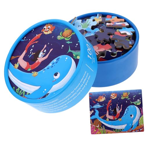 Milisten 1 Satz Puzzle für Kleinkinder Teile Unterwasserwelt Puzzlespielzeug für Vorschulkinder Fördert Logisches und Praktische Fähigkeiten Geeignet für Jahre von Milisten