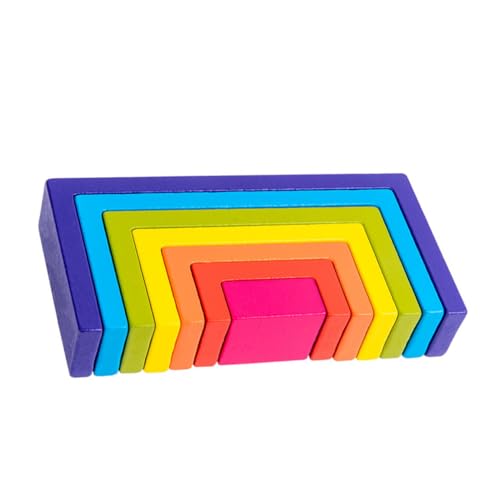 Milisten 1 Satz Quadratische Regenbogen-Bausteine Kindergartenbedarf Bausteine Bauen geometrischer Block hölzern Colorful Milisten 1 Satz Quadratische Regenbogen-Bausteine Kindergartenbedarf Bausteine Bauen geometrischer Block hölzern Colorful von Milisten