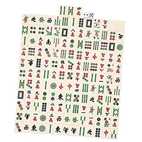 Milisten 1 Satz Reise Mahjong Set Tragbares Mahjong Kit für Zuhause Partys und Freizeit Komplette Zubehör für Spaß und Logisches Milisten 1 Satz Reise Mahjong Set Tragbares Mahjong Kit für Zuhause Partys und Freizeit Komplette Zubehör für Spaß und Logisches von Milisten