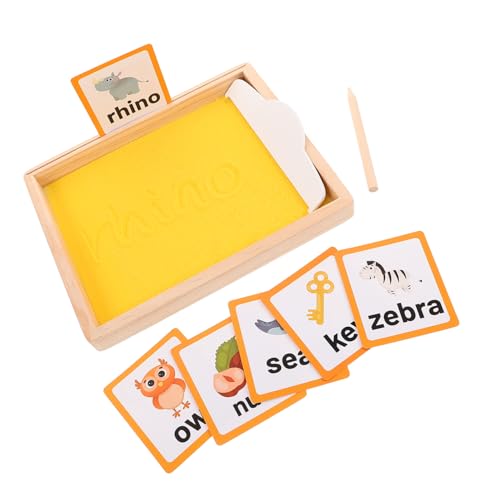 Milisten 1 Satz Sandmalerei Sandkasten Vorschule Schreibschale Montessori Mathespielzeug Schreiben Sandschale Unterrichtsspielzeug Im Klassenzimmer Montessori-sandtablett Holz Gelb Milisten 1 Satz Sandmalerei Sandkasten Vorschule Schreibschale Montessori Mathespielzeug Schreiben Sandschale Unterrichtsspielzeug Im Klassenzimmer Montessori-sandtablett Holz Gelb von Milisten