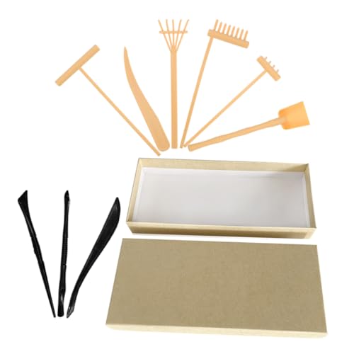 Milisten 1 Satz Sandrechen Mini-Zen-Gartenrechen-Werkzeuge Kleiner Rechen Mini -Rechen Sandwerkzeuge Mini-Zen-Gartenzubehör Schreibtischdekorationen Mini-Gartenset Zen-Garten-Set Plastik Milisten 1 Satz Sandrechen Mini-Zen-Gartenrechen-Werkzeuge Kleiner Rechen Mini -Rechen Sandwerkzeuge Mini-Zen-Gartenzubehör Schreibtischdekorationen Mini-Gartenset Zen-Garten-Set Plastik von Milisten