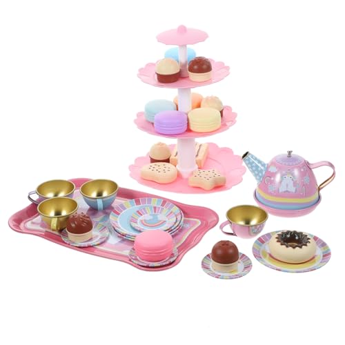 Milisten 1 Satz Satz Für Teesets Rosa Tee Gläser Spielzeuge Kleinkindspielzeug Für Mädchen Simulationshaus-küchenzubehör Miniatur-teegeschirr Tea -Party -Dekorationen Weißblech Milisten 1 Satz Satz Für Teesets Rosa Tee Gläser Spielzeuge Kleinkindspielzeug Für Mädchen Simulationshaus-küchenzubehör Miniatur-teegeschirr Tea -Party -Dekorationen Weißblech von Milisten