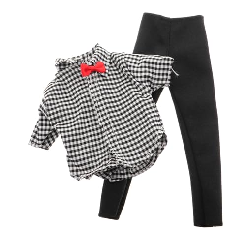 Milisten 1 Satz Satz Jungenpuppenkleidung Puppe verkleiden Sich Kleidung Kleiderbügel für Puppen Puppenkleidung Accessoires Puppen-Outfits Puppensocken Polyester Black von Milisten