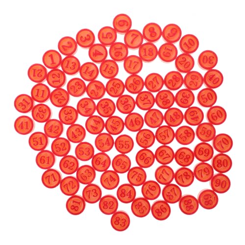 Milisten 1 Satz Schachzubehör Schachbrett Zubehör für Bingospiele Schach Ersatz Brettspiele Bauern Bingo-Spiel-Requisiten Zahlenschachersatz Plastik rot Milisten 1 Satz Schachzubehör Schachbrett Zubehör für Bingospiele Schach Ersatz Brettspiele Bauern Bingo-Spiel-Requisiten Zahlenschachersatz Plastik rot von Milisten