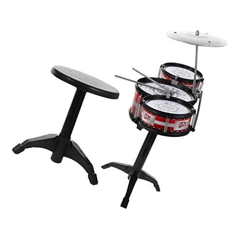 Milisten 1 Satz Schlagzeug Set Teilige Trommel mit Stuhl Pädagogisches Musikspielzeug für Mädchen Kreatives Kreativität und Konzentration Robustes und Farbenfrohes Design Milisten 1 Satz Schlagzeug Set Teilige Trommel mit Stuhl Pädagogisches Musikspielzeug für Mädchen Kreatives Kreativität und Konzentration Robustes und Farbenfrohes Design von Milisten