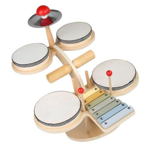 Milisten 1 Satz Schlagzeug Set für Musikinstrument für Jungen und Pädagogisches mit Realistischer Klangentwicklung Langlebig und Praktisch für Kreative Musikstunden von Milisten