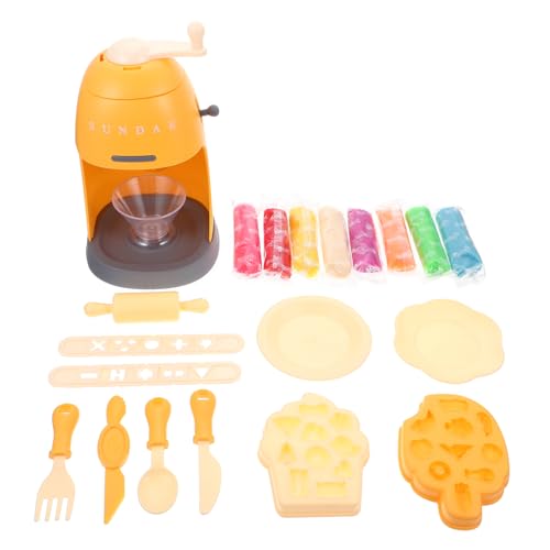Milisten 1 Satz Schleimmaschine Für Eiscreme Hausspielzeug Farbiges Ton-DIY- -eismaschine- Lernspielzeug Für Simulation Einer Eismaschine Orange Bauch von Milisten