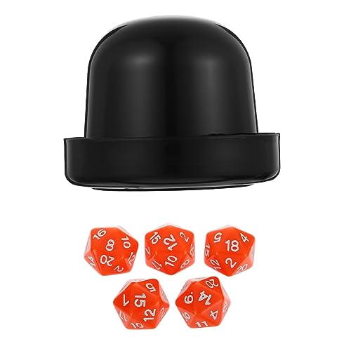 Milisten 1 Satz Seitige Acrylwürfel mit Halter Partyspiel Würfelspielzeug für Kreative Spiele und Spaß mit Freunden von Milisten