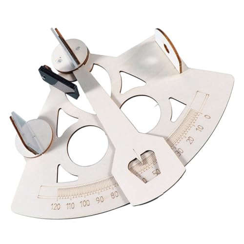 Milisten 1 Satz Sextantenmodell Instrument nautisch lehrreich Kit für pädagogische Experimente Bildungsgeschenk Schulwissenschaftliches Projektmodell DIY-Experimente hölzern von Milisten