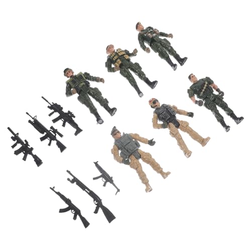 Milisten 1 Satz Soldaten Modelle Verschiedene Figuren für Sammler Detailreiche Militärminiaturen für Sandtisch Dekoration von Milisten