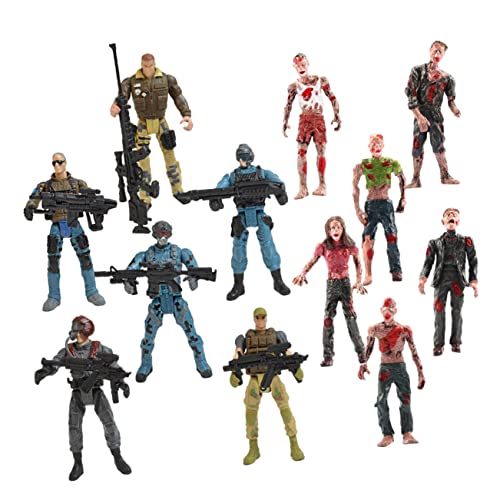 Milisten 1 Satz Soldaten und Zombie Figuren Teiliges Flexibles Actionfigur für Rollenspiele und Kreative Interaktionen aus Sicherem Gefertigt von Milisten