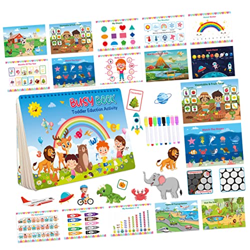 Milisten 1 Satz Sticker Book Wiederverwendbares Lernspielzeug für Vorschulkinder Farbige Aufkleber Kreativität und Motorik Pädagogisches Stickerbuch für Kinderzimmer Milisten 1 Satz Sticker Book Wiederverwendbares Lernspielzeug für Vorschulkinder Farbige Aufkleber Kreativität und Motorik Pädagogisches Stickerbuch für Kinderzimmer von Milisten