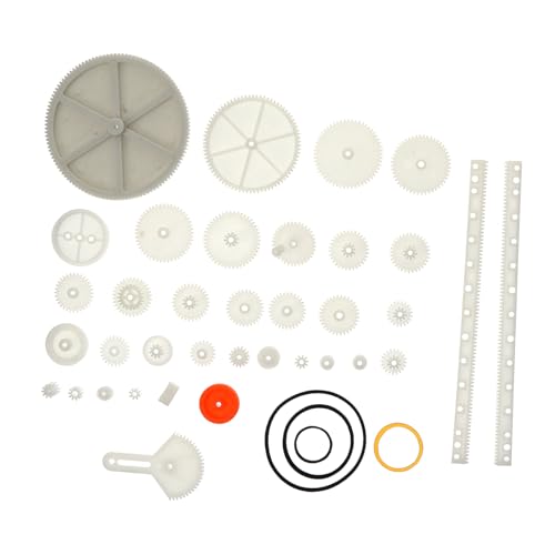 Milisten 1 Satz Teiliges Kunststoff Getriebe für Pädagogisches mit Riemenscheiben und Zahnrädern für DIY Modelle und Roboter zum Experimentieren und Basteln Milisten 1 Satz Teiliges Kunststoff Getriebe für Pädagogisches mit Riemenscheiben und Zahnrädern für DIY Modelle und Roboter zum Experimentieren und Basteln von Milisten