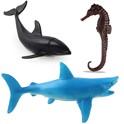 Milisten 1 Satz Teiliges Maritimer Tiermodelle aus PVC Realistische Ozeanorganismen Figuren für Partys Lernspielzeug und Dekoration Zufällige Farbe von Milisten