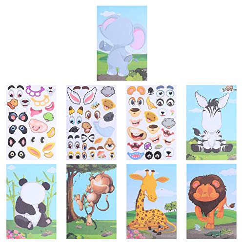 Milisten 1 Satz Tierische Gesichtsaufkleber DIY Tier Sticker für Kreative Emotionen für Partys Bastelaktivitäten und Geburtstagsgeschenke Milisten 1 Satz Tierische Gesichtsaufkleber DIY Tier Sticker für Kreative Emotionen für Partys Bastelaktivitäten und Geburtstagsgeschenke von Milisten