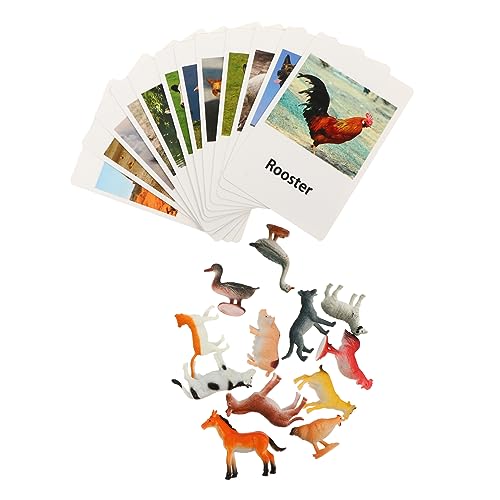 Milisten Tiermodell Karten Satz für Kinder Kognitives Lernspielzeug Interaktives Ebene Match Spiel Frühpädagogisches Spielzeug Sicheres Farbenfrohes Design von Milisten