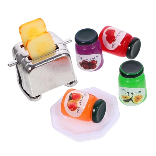 Milisten 1 Satz Toaster Mini-Modell Mini-Toaster- Mini-Faux-Brot-Modell Puppenhausgeräte geben vor, zu Sein Modell eines Mini-Brotbackautomaten Legierung Milisten 1 Satz Toaster Mini-Modell Mini-Toaster- Mini-Faux-Brot-Modell Puppenhausgeräte geben vor, zu Sein Modell eines Mini-Brotbackautomaten Legierung von Milisten