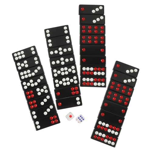 Milisten 1 Satz Tragbares Paigow Poker Traditionelles Chinesisches Domino Brettspiel für Familienspaß und Unterhaltung für Spieleabende und Partys von Milisten