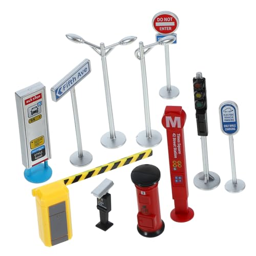 Milisten 1 Satz Verkehrsmodellspielzeug Straßenschild für Verkehrszeichen Miniatur Ampelmodelle Verkehrszeichen für Mini- Abs Milisten 1 Satz Verkehrsmodellspielzeug Straßenschild für Verkehrszeichen Miniatur Ampelmodelle Verkehrszeichen für Mini- Abs von Milisten