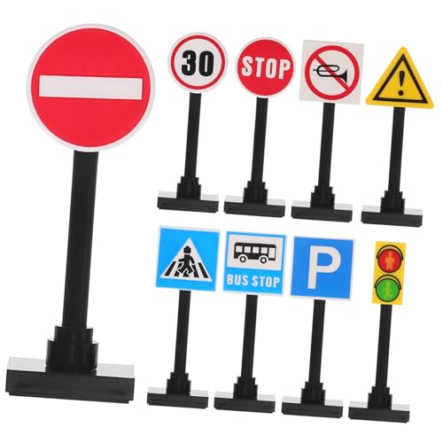 Milisten 1 Satz Verkehrszeichen- -Verkehrszeichen für Bahnübergangsschilder Verkehrszeichen für Mini -Ampel Stoppschild- -Ampel Abs Milisten 1 Satz Verkehrszeichen- -Verkehrszeichen für Bahnübergangsschilder Verkehrszeichen für Mini -Ampel Stoppschild- -Ampel Abs von Milisten