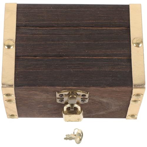 Milisten 1 Satz Vintage Piraten Schatztruhe aus Holz Kleine Aufbewahrungsbox für Schlüssel für Rollenspiele Deko für Partys und Zuhause Milisten 1 Satz Vintage Piraten Schatztruhe aus Holz Kleine Aufbewahrungsbox für Schlüssel für Rollenspiele Deko für Partys und Zuhause von Milisten