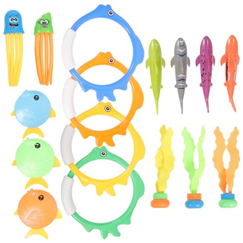 Milisten 1 Satz Wasserspielzeugset schwimmendes mit Ringen Schwimmspielzeug Kinderpoolspielzeug Kinderspielzeug Tauchen durch Ringe Schwimmen kleines Poolspielzeug Plastik Milisten 1 Satz Wasserspielzeugset schwimmendes mit Ringen Schwimmspielzeug Kinderpoolspielzeug Kinderspielzeug Tauchen durch Ringe Schwimmen kleines Poolspielzeug Plastik von Milisten