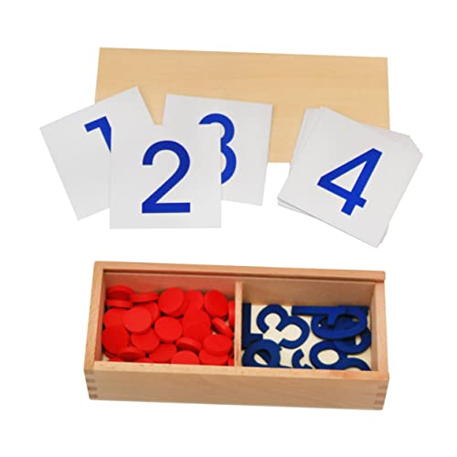 Milisten 1 Satz Zählen Mathespielzeug Aus Holz Kinderspielzeug Mathe Unterrichtsmaterial Mathe-lehrmittel Interaktives Berechnungsspielzeug Lernspielzeug Berechnen Hölzern von Milisten