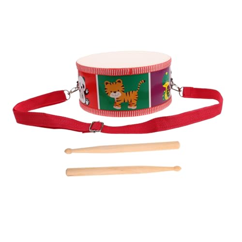 Milisten 1 Satz kleine Trommel Hand Trommel Schlaginstrument Rhythmusspielzeug Handtrommel für Kinderhandtrommel Musikalisches Zungentrommel-Fingerpicks Musikspielzeug Holz von Milisten