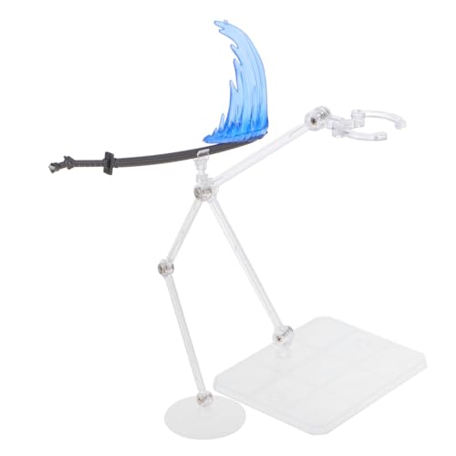 Milisten 1 Satz und Klingenwaffenschmuck Montagehalterbasis Montage-Aktionshalterbasis Puppenanzeige Figuren-Präsentationsständer Ständer für Puppenmodelle Puppenhalter Plastik Blau von Milisten